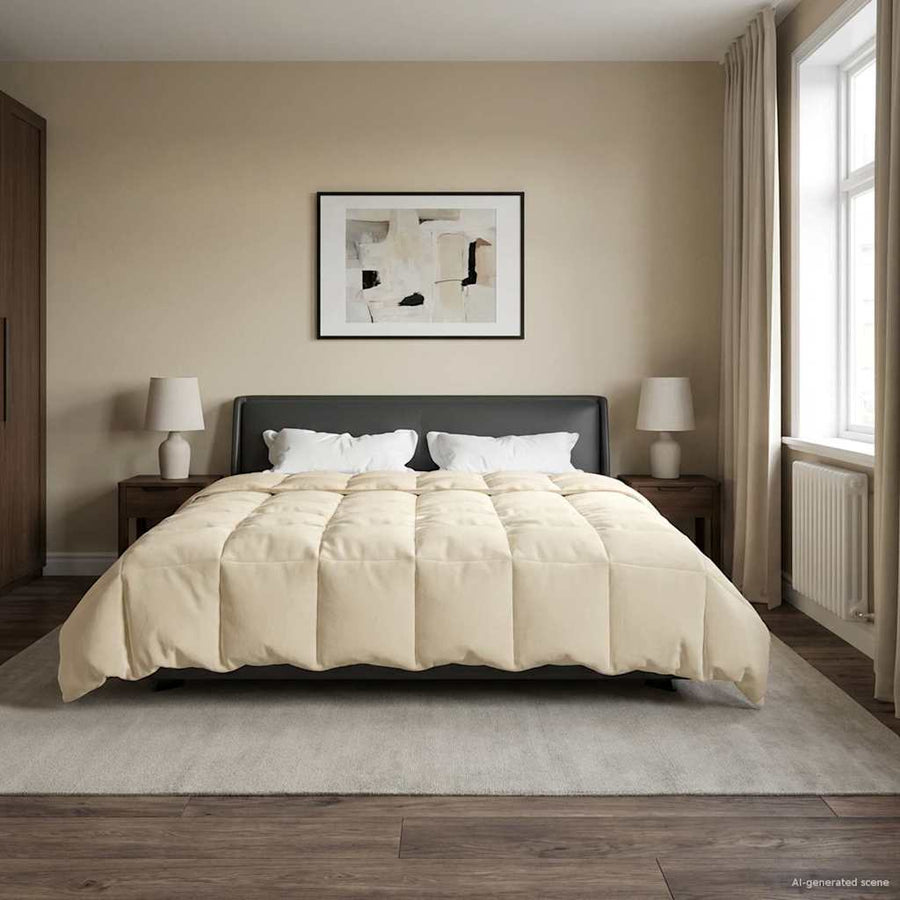 Winter Dekbed Gekwilt Crème 240 x 260 cm Microfiber