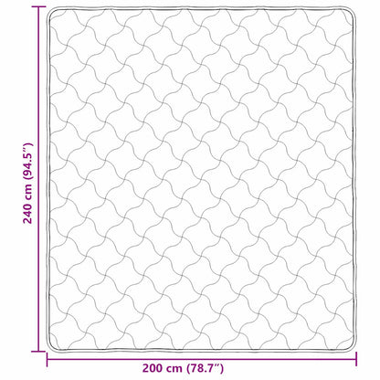 Zomer Dekbed Antraciet 200 x 240 cm Microfiber en Teddy fleece