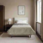 Summer Duvet Quilted Light Grey 155 x 200 cm