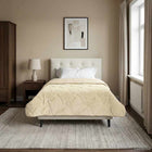 Zomerdekbed 135x200 cm microfiber teddy fleece crème
