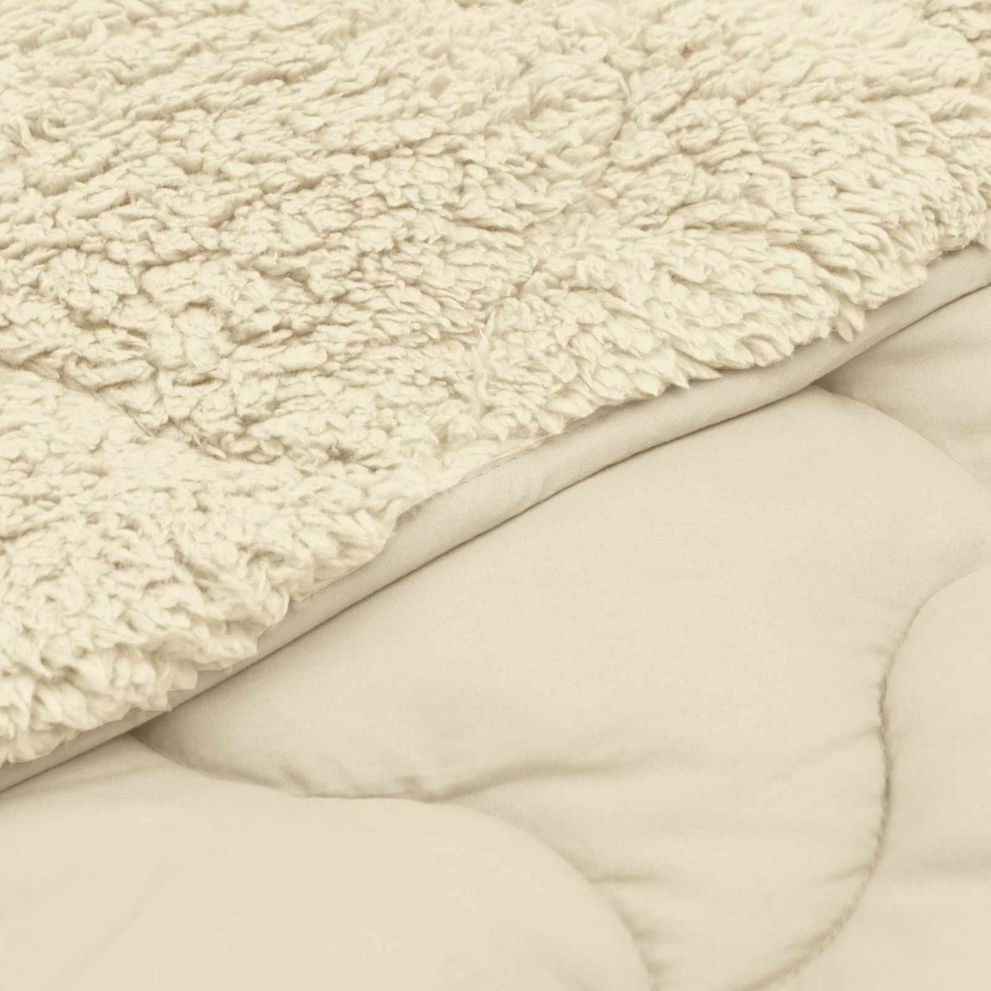 Zomer Dekbed Crème 140 x 200 cm Microfiber en Teddy fleece