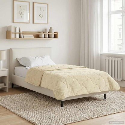 Zomer Dekbed Crème 135 x 220 cm Microfiber en Teddy fleece
