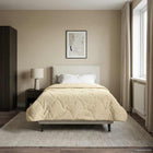 Summer Duvet Cream 140 x 220 cm Microfiber and Teddy fleece