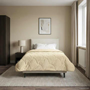 Zomerdekbed 140x220 cm microfiber teddy fleece crème