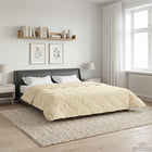 Summer Duvet Cream 220 x 240 cm Microfiber and Teddy fleece