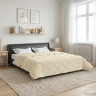 Summer Duvet Cream 240 x 260 cm Microfiber and Teddy fleece