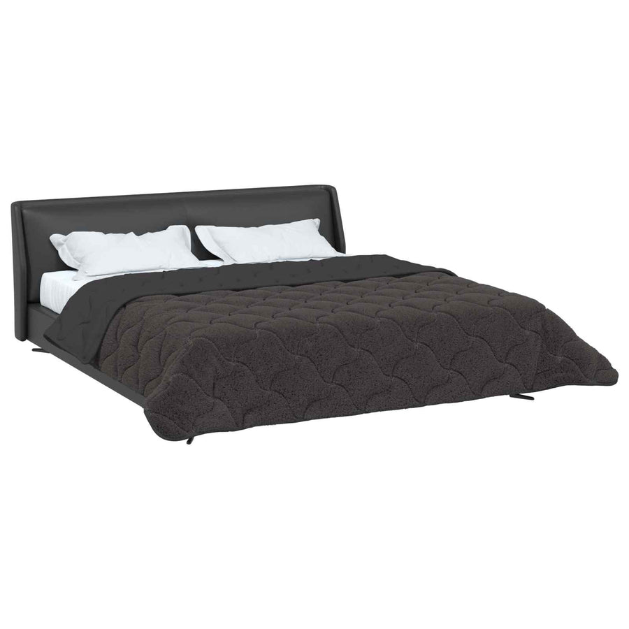 Vol jaar dekbed Gekwilt Antraciet 220 x 240 cm