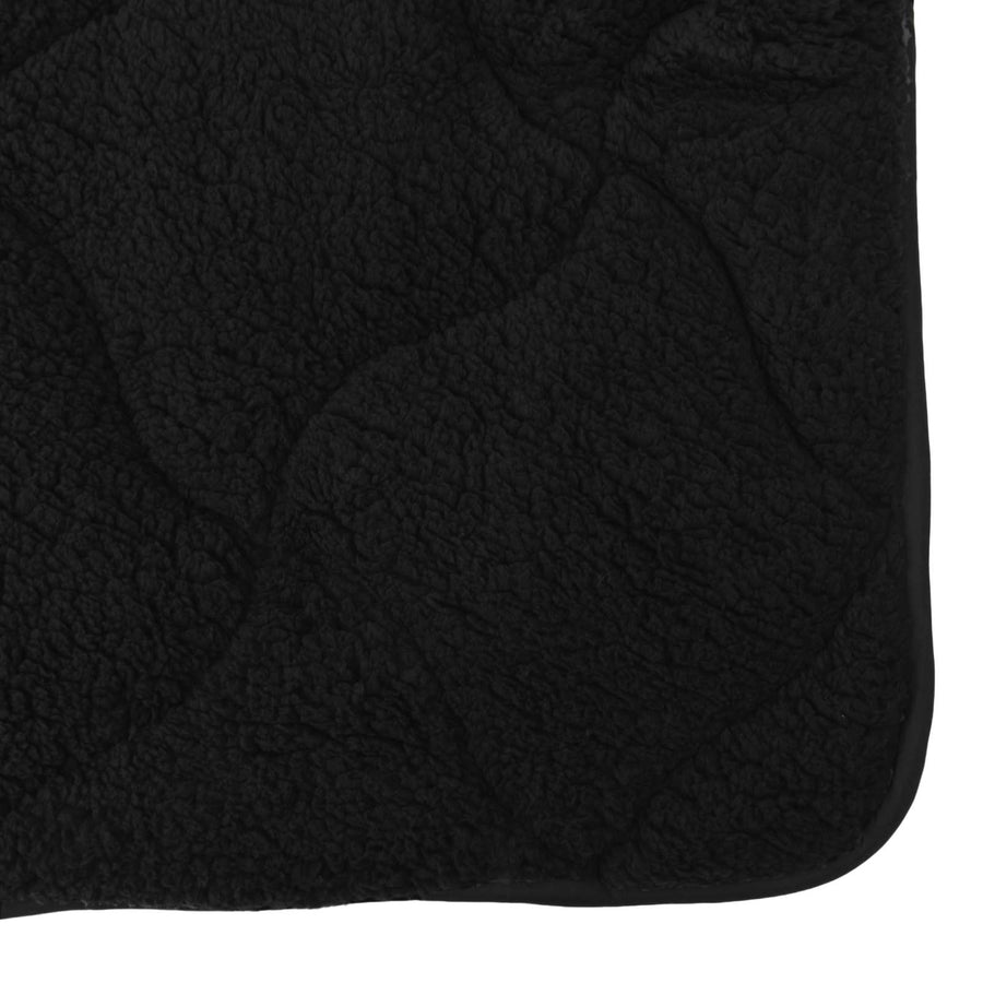 Vol jaar dekbed Zwart 135 x 200 cm Microfiber en Teddy fleece