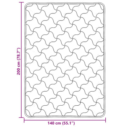 Vol jaar dekbed Zwart 140 x 220 cm Microfiber en Teddy fleece