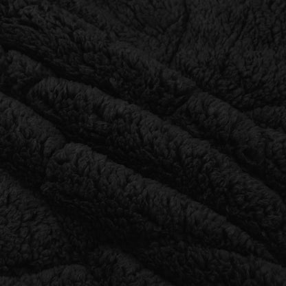 Vol jaar dekbed Zwart 240 x 260 cm Microfiber en Teddy fleece