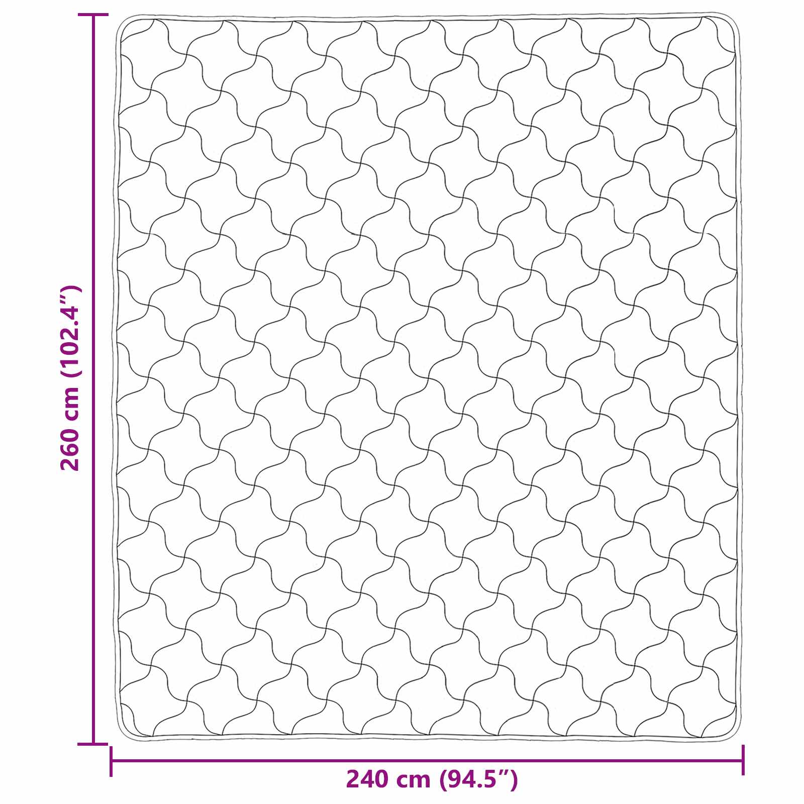 Vol jaar dekbed Zwart 240 x 260 cm Microfiber en Teddy fleece