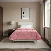 Dekbed 140x220 cm microfiber teddy fleece roze