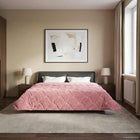 Dekbed 240x260 cm microfiber teddy fleece roze