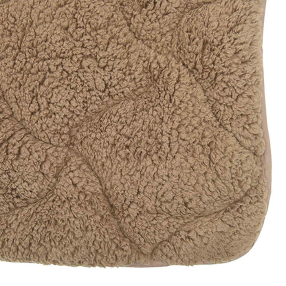 Vol jaar dekbed Taupe 140 x 220 cm Microfiber en Teddy fleece