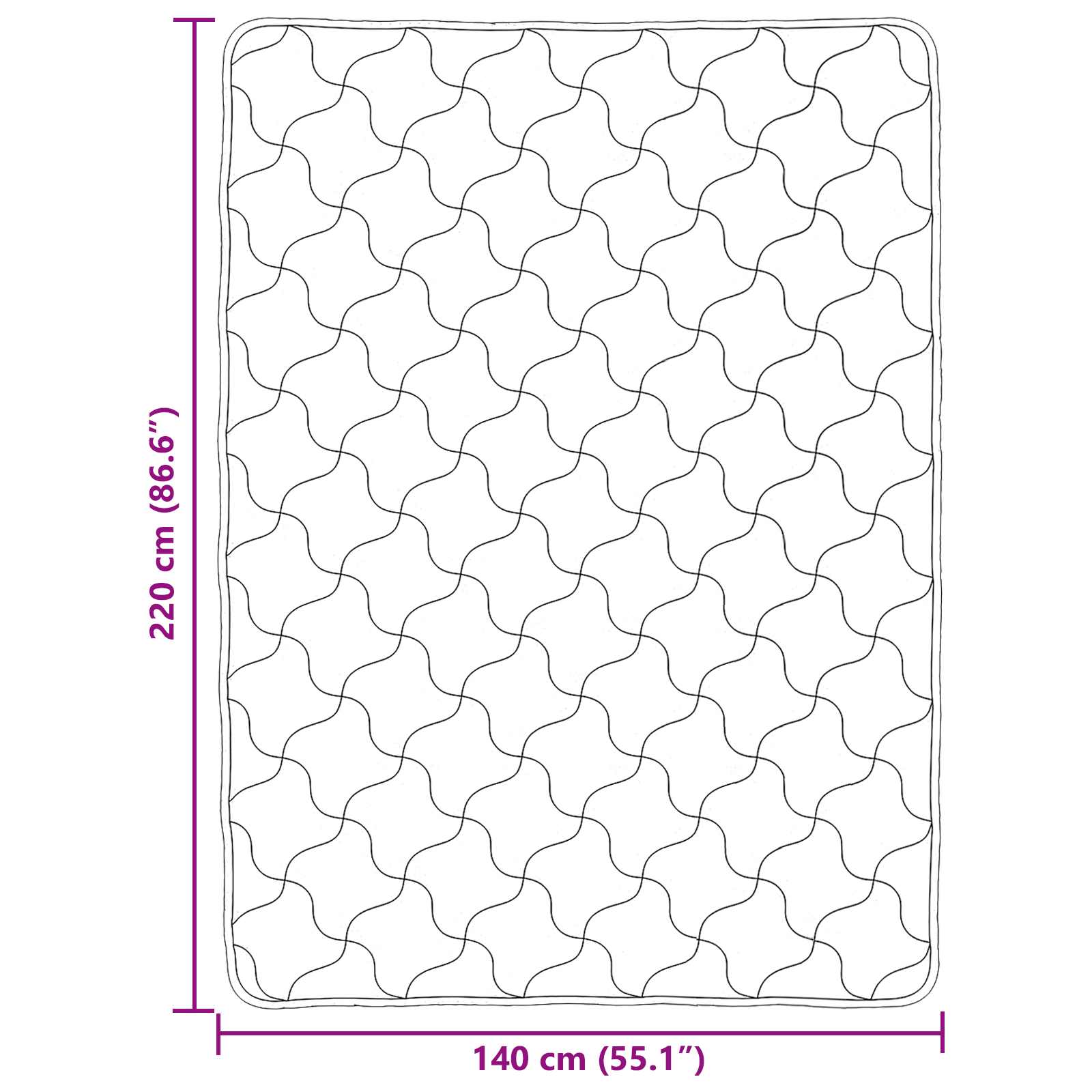 Vol jaar dekbed Taupe 140 x 220 cm Microfiber en Teddy fleece