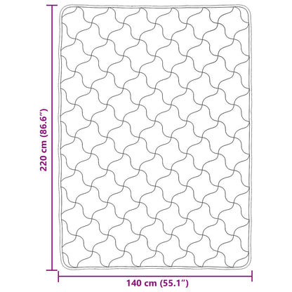 Vol jaar dekbed Taupe 140 x 220 cm Microfiber en Teddy fleece