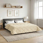 All-season duvet Cream 220 x 240 cm Microfiber and Teddy fleece