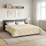 Dekbed 220x240 cm microfiber teddy fleece crème