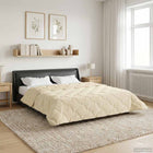 All-season duvet Cream 240 x 260 cm Microfiber and Teddy fleece