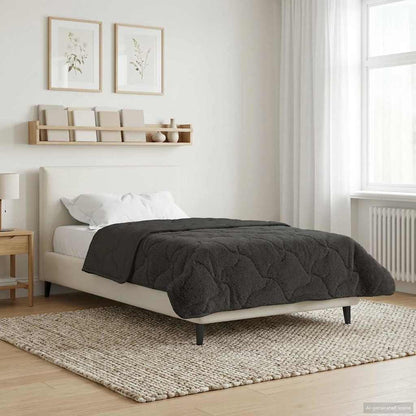 Winter Dekbed Gekwilt Antraciet 140 x 220 cm