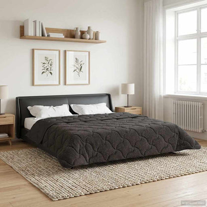 Winter Dekbed Gekwilt Antraciet 200 x 200 cm