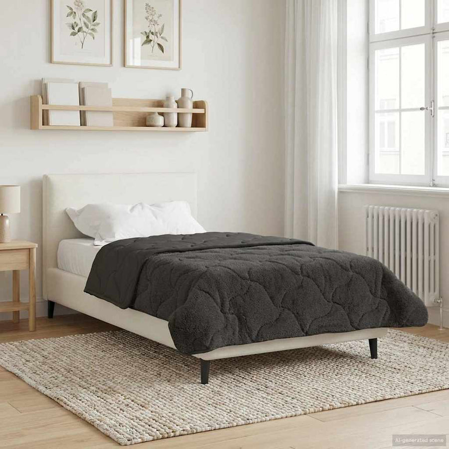 Winter Dekbed Gekwilt Antraciet 140 x 220 cm