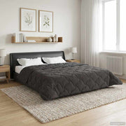 Winterdekbed gekwilt antraciet 220x260 cm