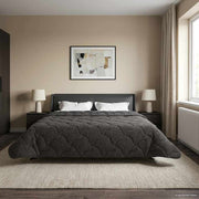 Winterdekbed 240x260 cm antraciet dubbelzijdig