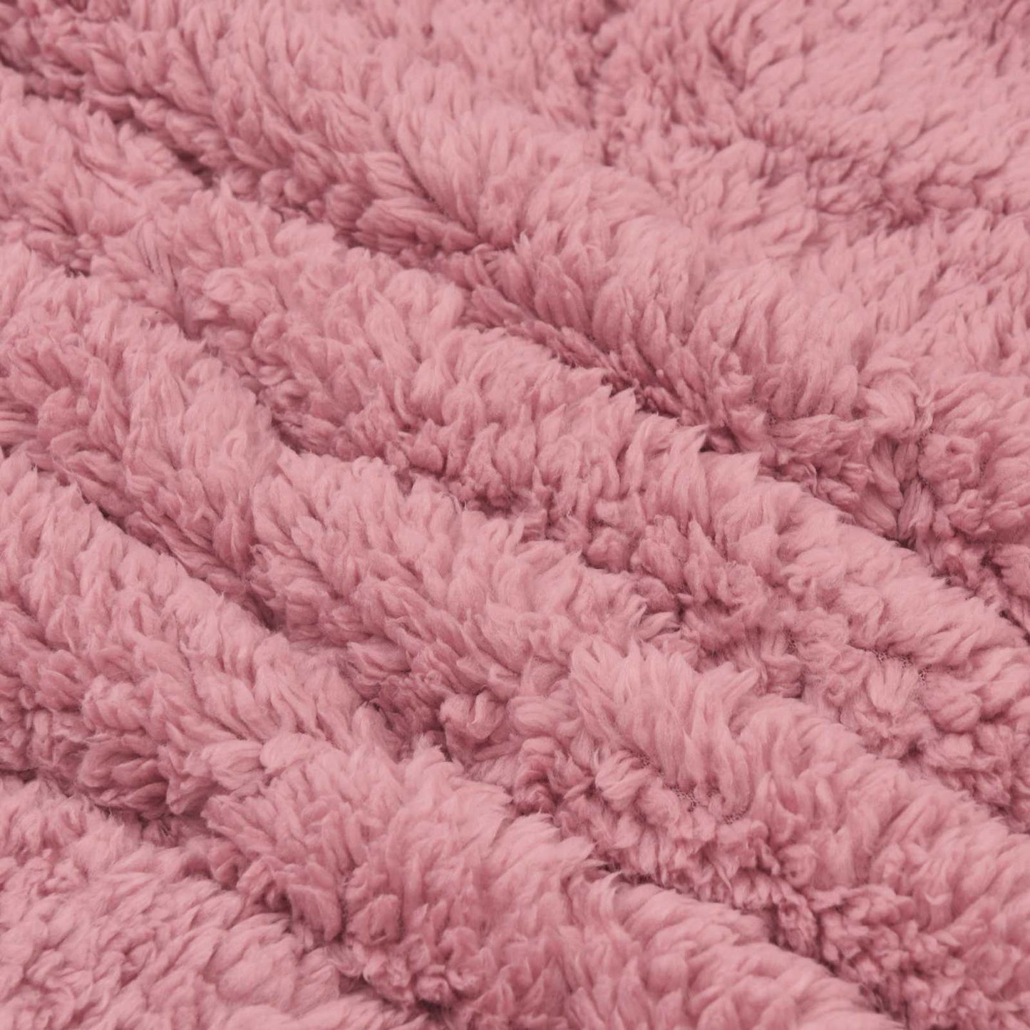 Winter Dekbed Roze 200 x 200 cm Microfiber en Teddy fleece