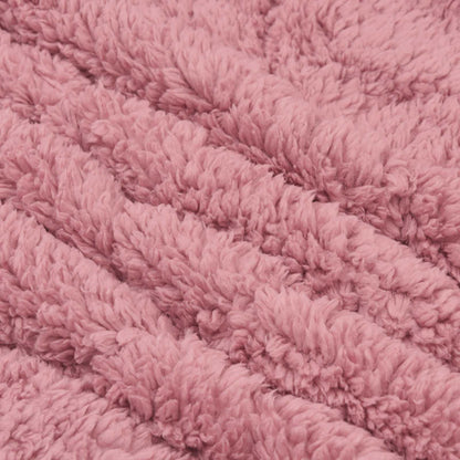 Winter Dekbed Roze 200 x 200 cm Microfiber en Teddy fleece
