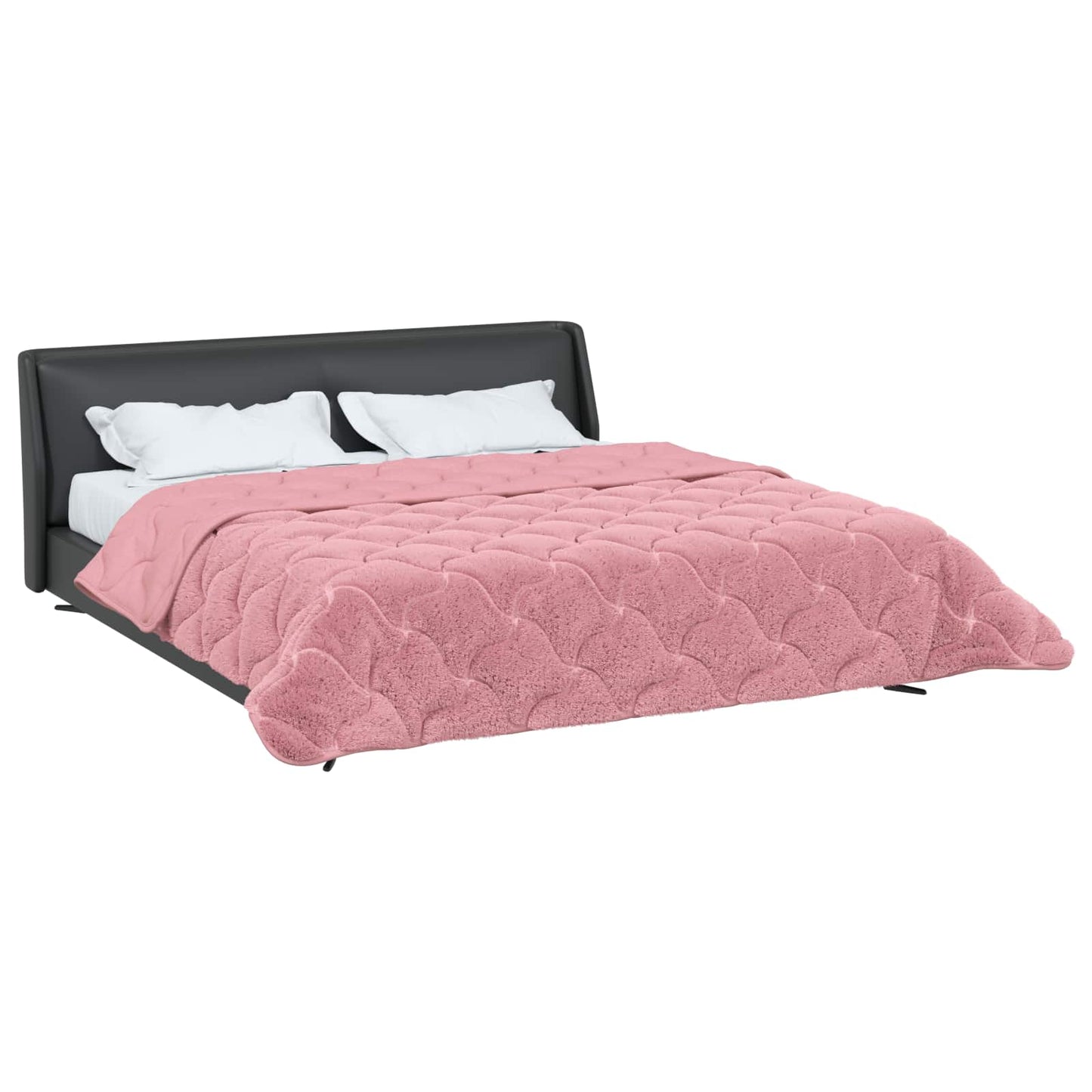 Winter Dekbed Roze 200 x 200 cm Microfiber en Teddy fleece