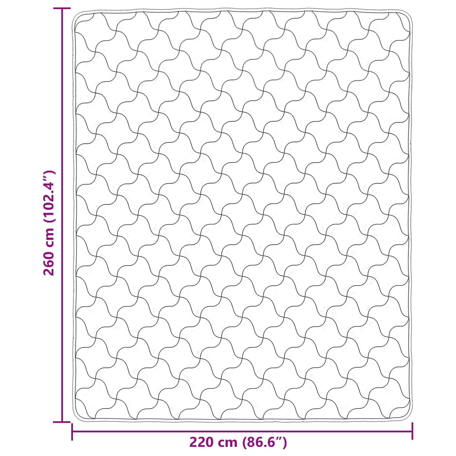 Winter Dekbed Roze 220 x 260 cm Microfiber en Teddy fleece
