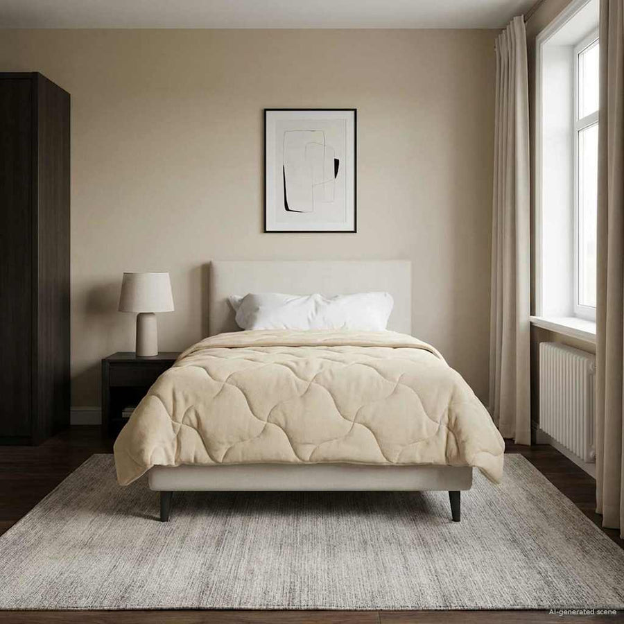 Winter Dekbed Crème 135 x 200 cm Microfiber en Teddy fleece