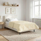 Winter Duvet Cream 140 x 200 cm Microfiber and Teddy fleece