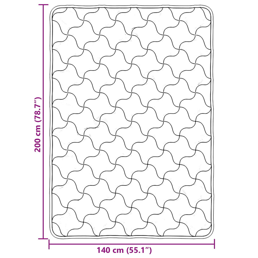 Winter Dekbed Crème 140 x 200 cm Microfiber en Teddy fleece