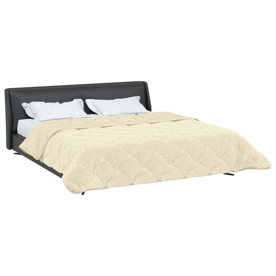Winter Dekbed Crème 200 x 200 cm Microfiber en Teddy fleece