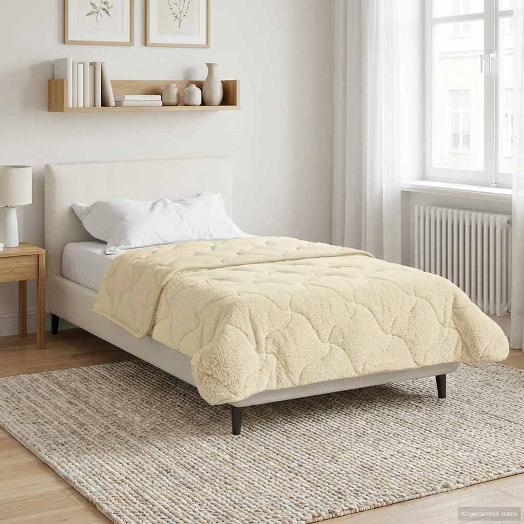 Winter Dekbed Crème 155 x 220 cm Microfiber en Teddy fleece