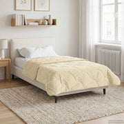 Dekbed 155 x 220 cm microfiber teddy fleece crème