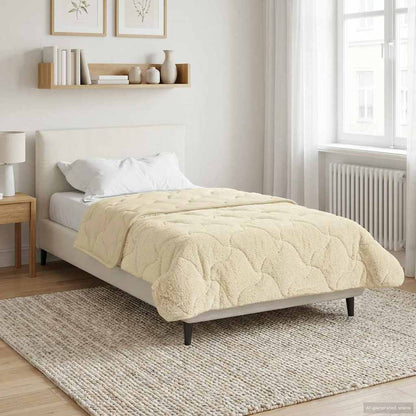 Winter Dekbed Crème 155 x 220 cm Microfiber en Teddy fleece