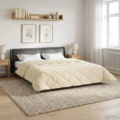 Winter Dekbed Crème 200 x 220 cm Microfiber en Teddy fleece