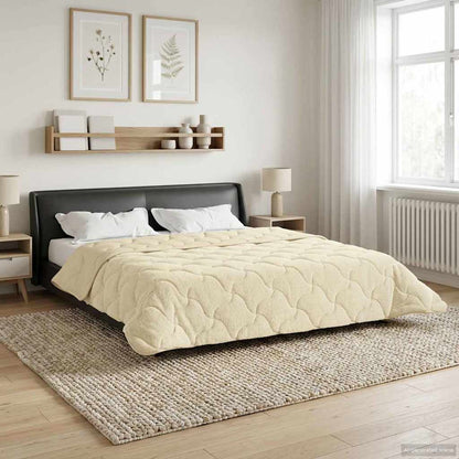 Winter Dekbed Crème 240 x 260 cm Microfiber en Teddy fleece