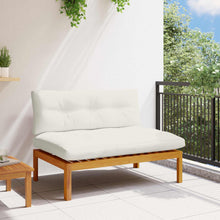Midden Sofaset Natuurlijk en Crème Wit 120 x 80 x 82 cm