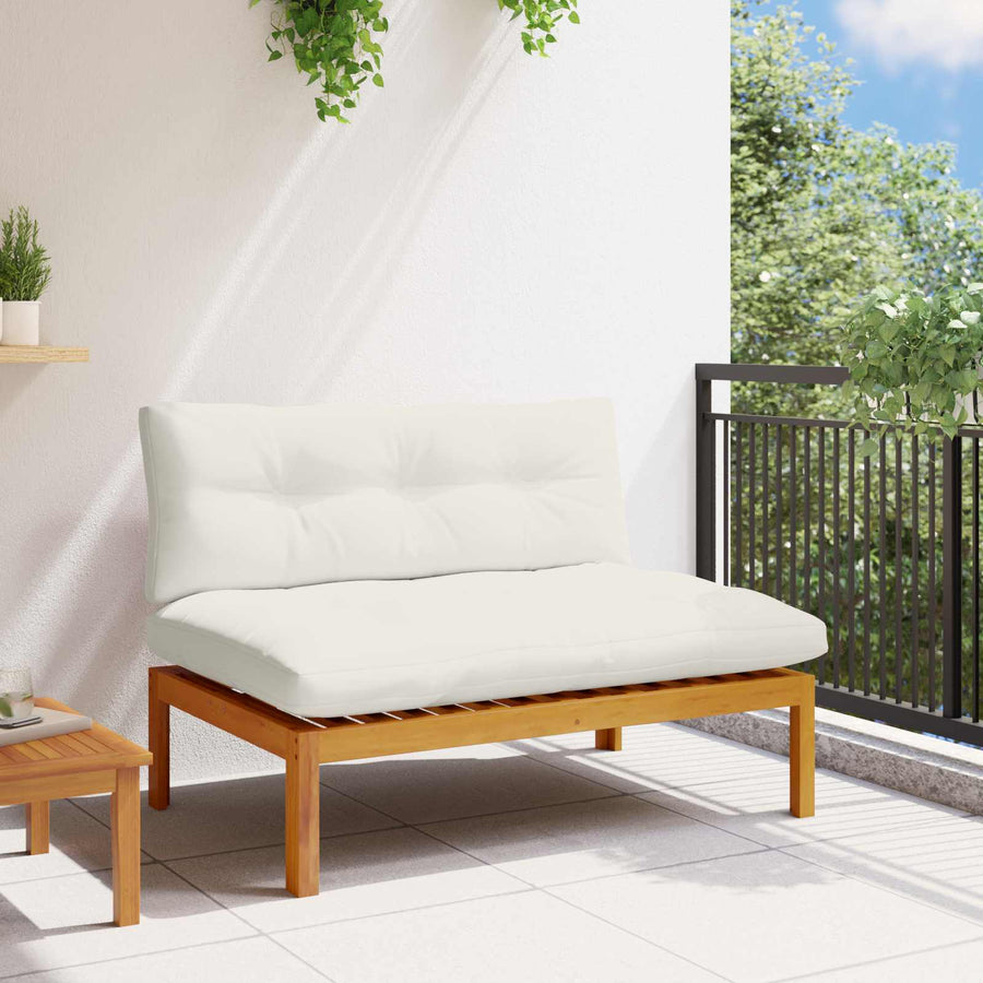 Midden Sofaset Natuurlijk en Crème Wit 120 x 80 x 82 cm