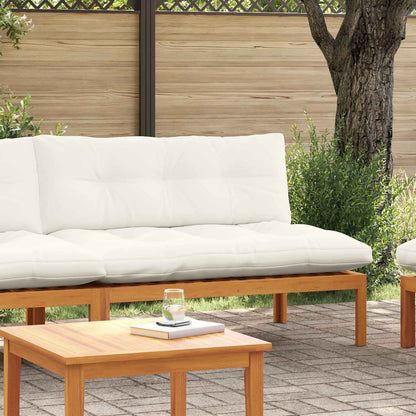 Midden Sofaset Natuurlijk en Crème Wit 120 x 80 x 82 cm
