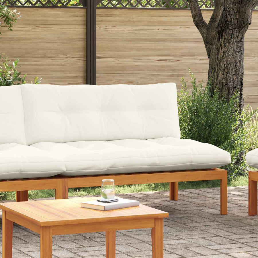 Midden Sofaset Natuurlijk en Crème Wit 120 x 80 x 82 cm
