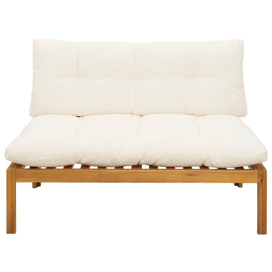 Midden Sofaset Natuurlijk en Crème Wit 120 x 80 x 82 cm