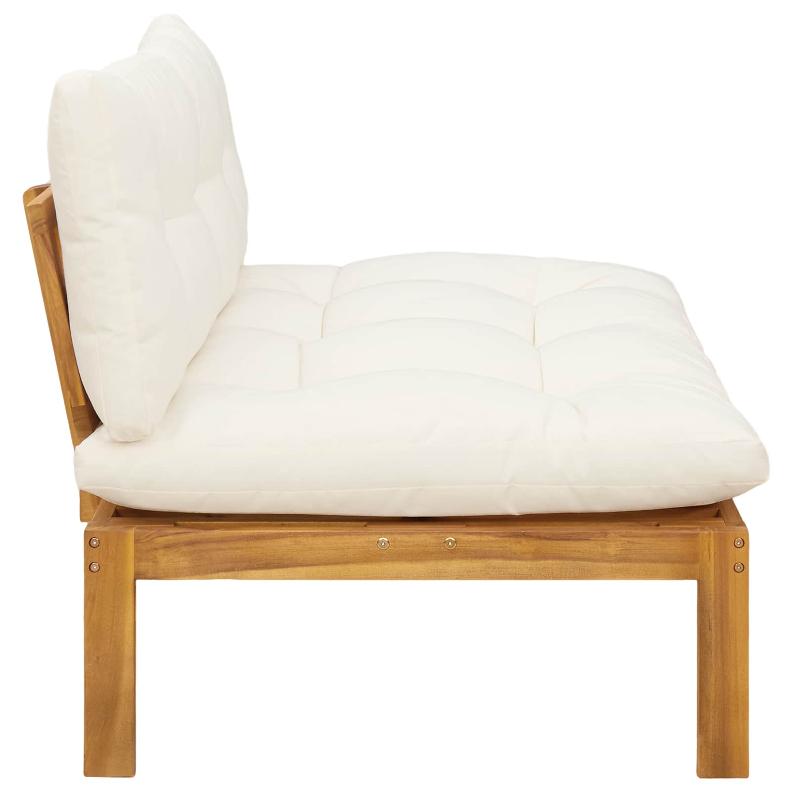 Midden Sofaset Natuurlijk en Crème Wit 120 x 80 x 82 cm