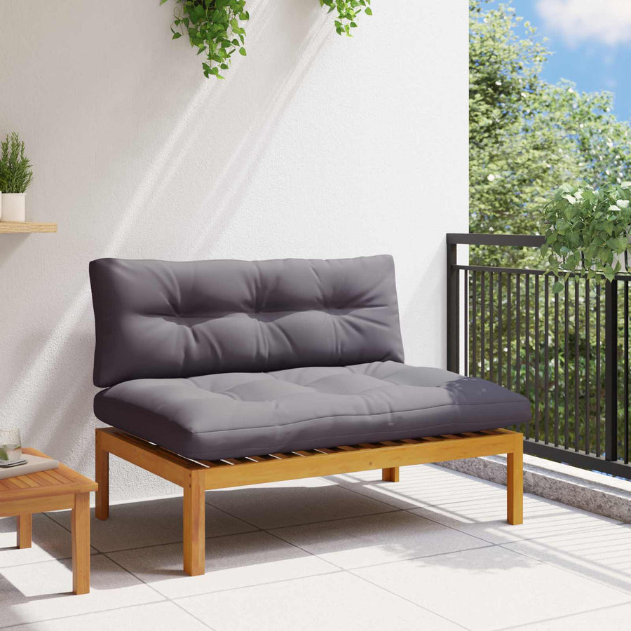 Midden Sofaset Natuurlijk en Donkergrijs 120 x 80 x 82 cm