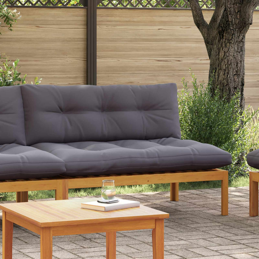Midden Sofaset Natuurlijk en Donkergrijs 120 x 80 x 82 cm