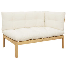 Hoekstoffe Licht Acacia en Crème Wit 132 x 92 x 82 cm